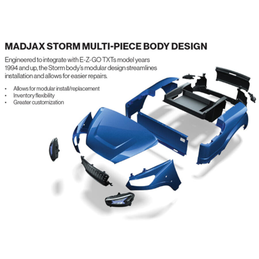 Madjax storm body for ezgo txt golf cart