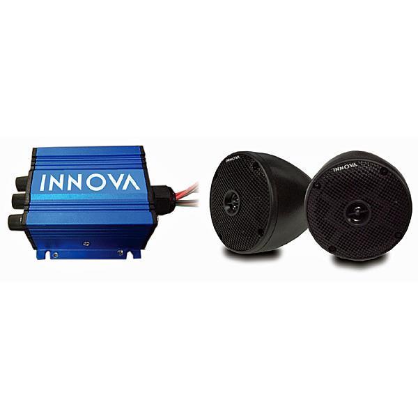 INNOVA INNOVA 2-Channel Mini-Amp Kit w/ 2 Cone Speakers