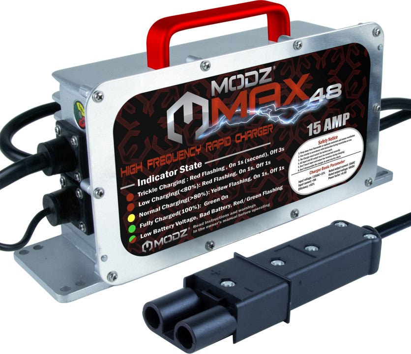 MODZ Max48 15A Yamaha G19 and G22 Battery Charger for 48V · Golf