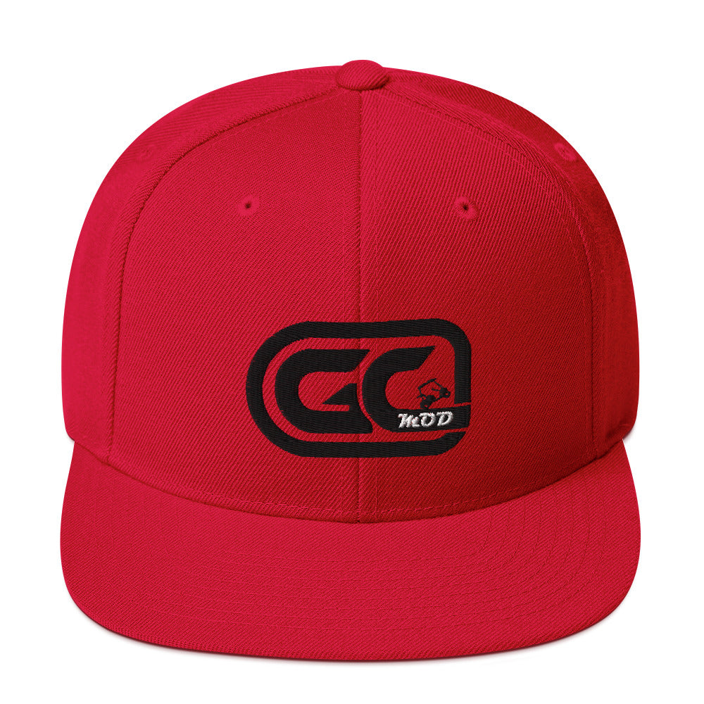 Golf Carts Modified GCMod black logo classic snapback hat