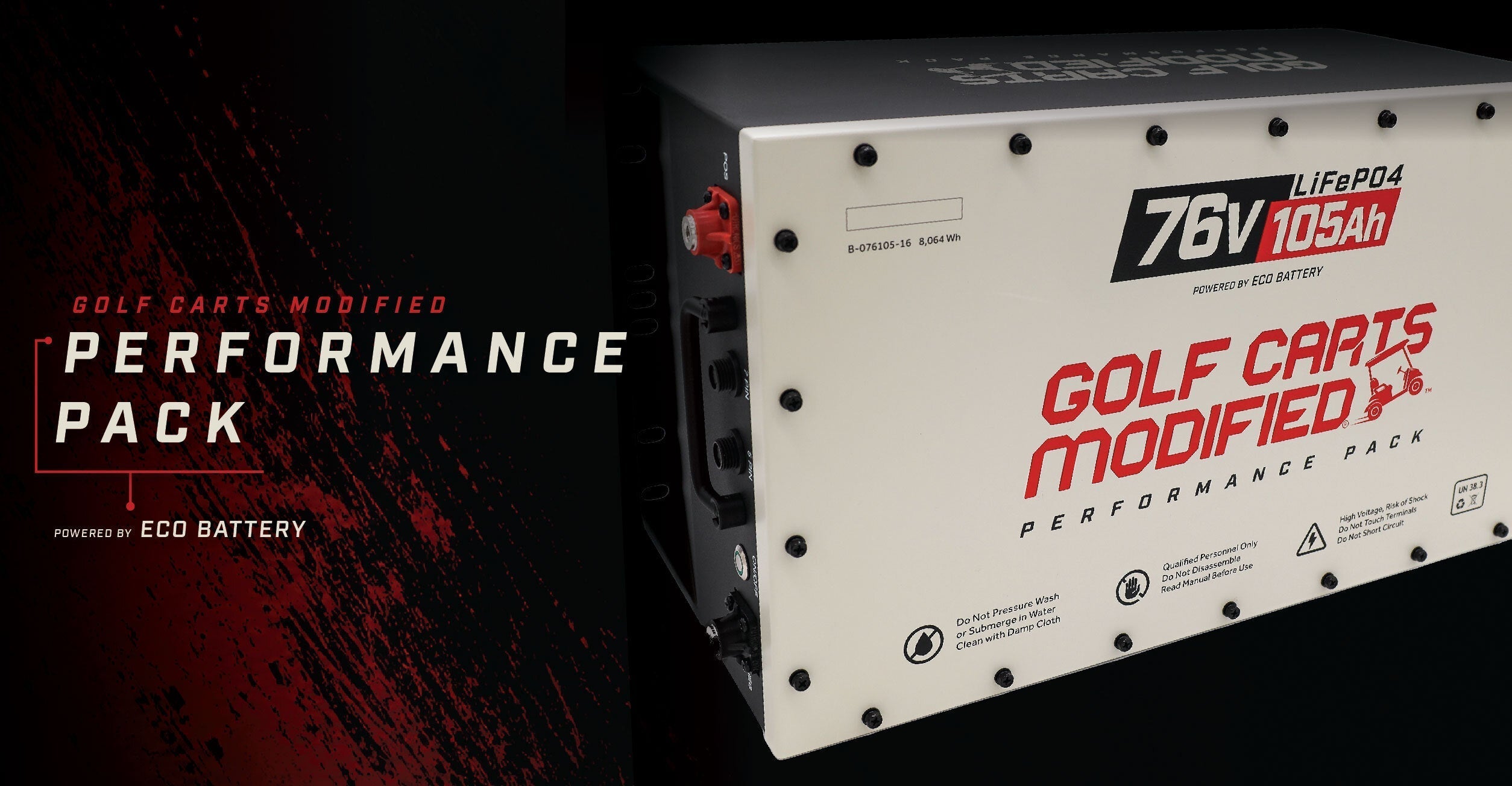 Golf Carts Modified® Now Offering 76V Lithium Battery