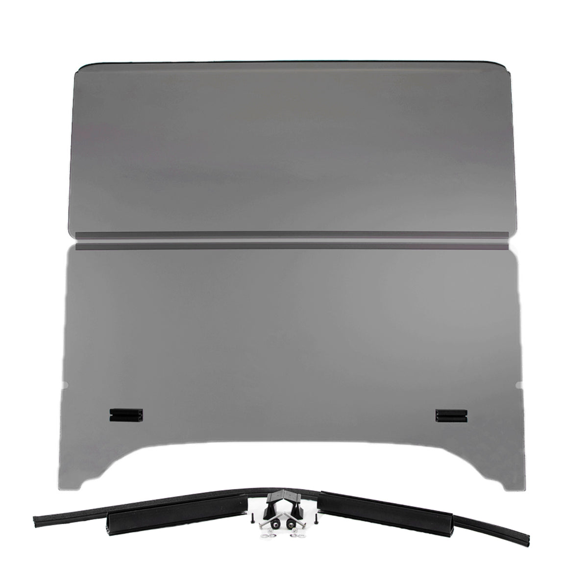 RedDot Tinted Folding Windshield for EZGO TXT Storm – 1/4" Acrylic, 1" Struts