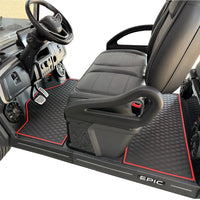 Xtreme Mats Epic E40FX Golf Cart Floor Mat Set - 1st & 2nd Row