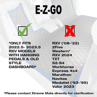 E-Z-GO RXV (2023 ONLY) ALL Trim levels (Elite, Freedom etc) / Valor (2023) Golf Cart Floor Mat