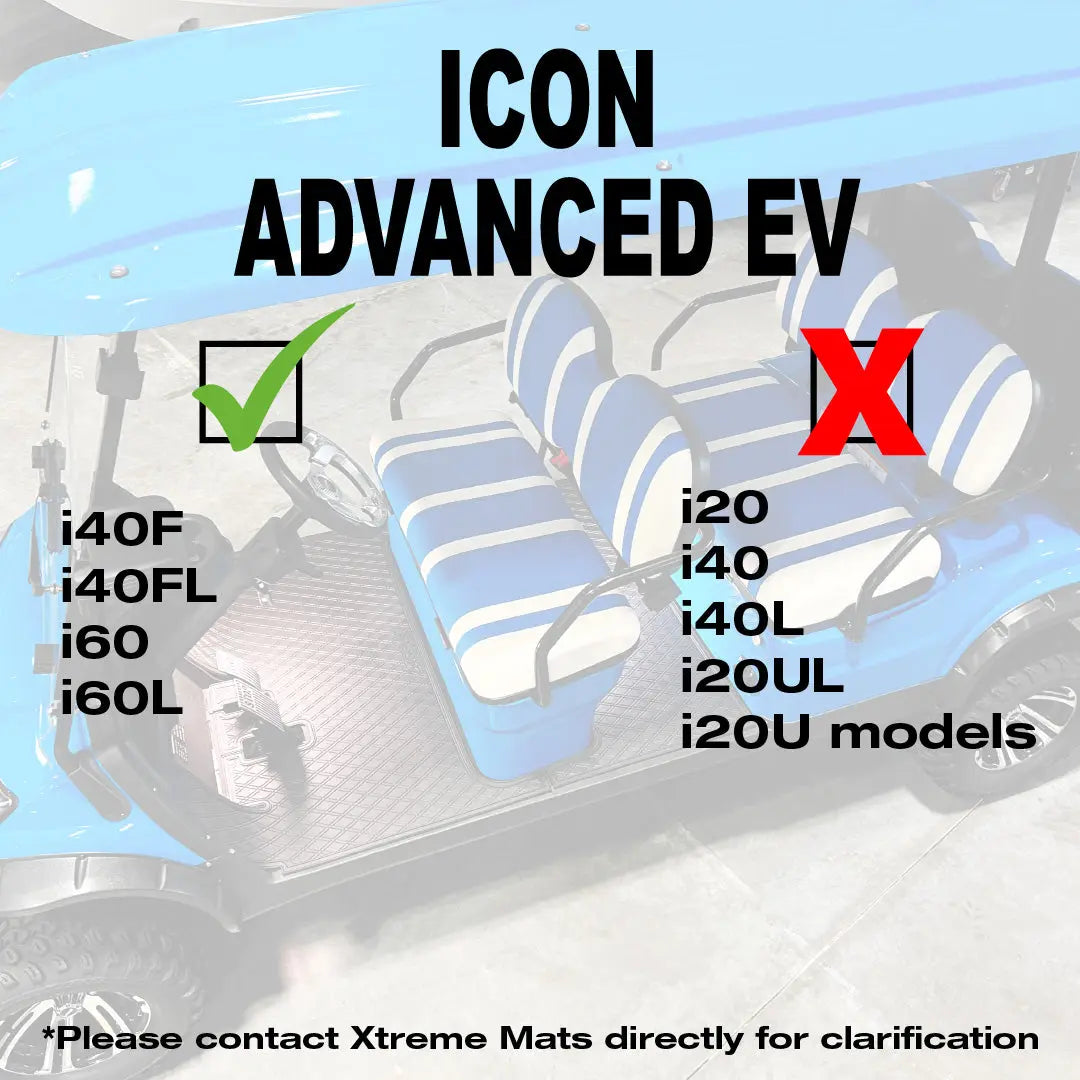 ICON Compatible Golf Cart Floor Mat