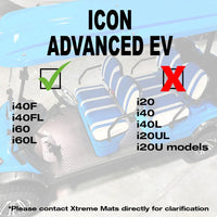 ICON Compatible Golf Cart Floor Mat