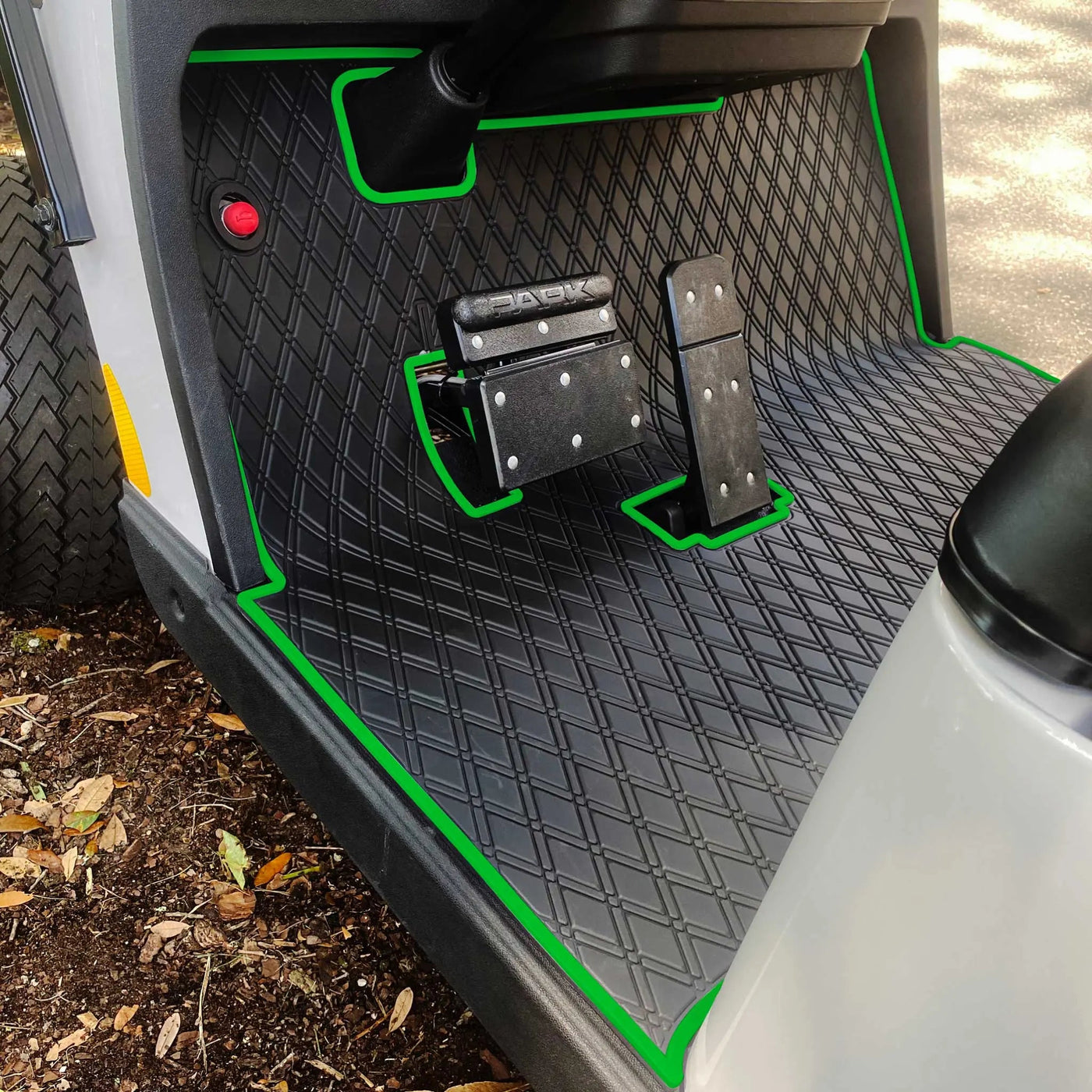 E-Z-GO TXT Floor Mats - Fits All TXT Trims (1996+)/S2 (2020 & earlier) / Workhorse/Express S4 (2020 & earlier)/Valor (2022 & earlier)/Medalist 1993-1995/Cushman/TXT Style Navitas Frame