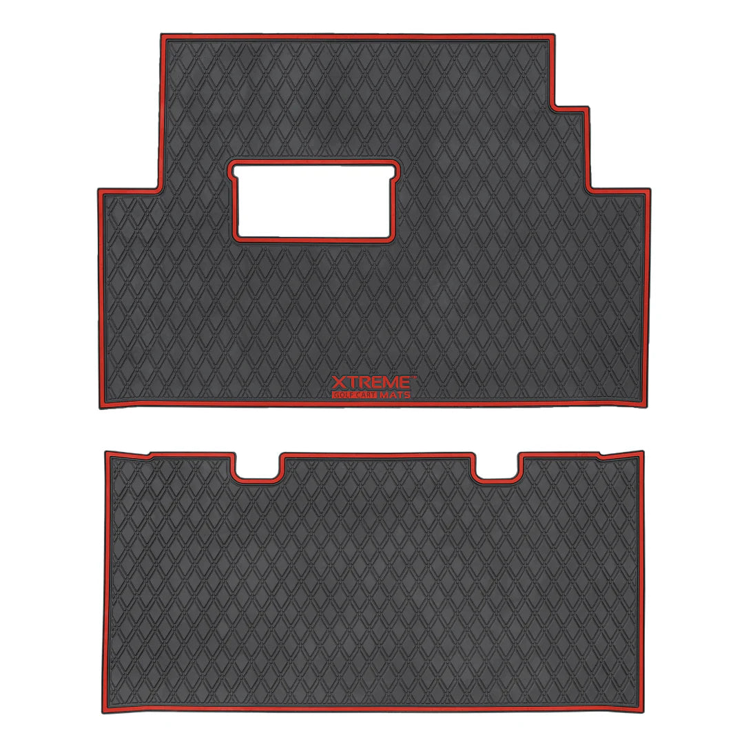 Xtreme Mats 2025 & Earlier Club Car Onward 6 Seater Golf Cart Floor Mats SET - 1st & 2nd Row