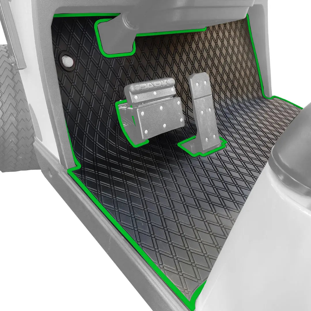 E-Z-GO TXT Floor Mats - Fits All TXT Trims (1996+)/S2 (2020 & earlier) / Workhorse/Express S4 (2020 & earlier)/Valor (2022 & earlier)/Medalist 1993-1995/Cushman/TXT Style Navitas Frame