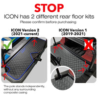 ICON Compatible Rear Facing Foot Rest Mat - Fits ICON Version 2 (2021 - current) - PRO Series