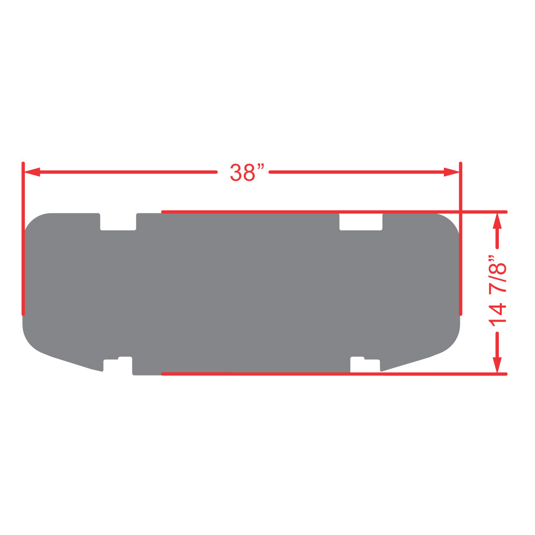 Rear Facing Foot Rest Mat - Fits DoubleTake Max 5 and Max 6 Rear Kits - PRO Series
