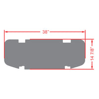 Rear Facing Foot Rest Mat - Fits DoubleTake Max 5 and Max 6 Rear Kits - PRO Series
