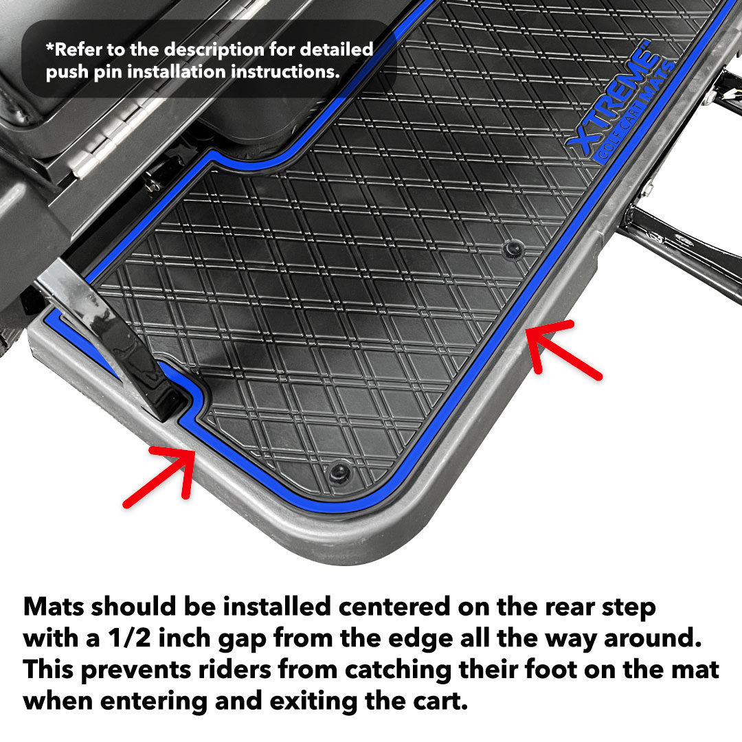 E-Z-GO RFS PRO - Rear Facing Foot Rest Mat - Fits E-Z-GO L6/RXV/S4 Rear Seat Kit - PRO Series