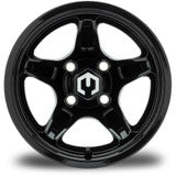 MODZ® Drift Glossy Black 12" Golf Cart Wheel