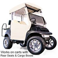 3-Sided Ivory 1982-1999 Club Car DS - Red Dot Over-The-Top Soft Enclosure