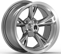 Empire® Rodder RD4 14x7 Charcoal Machined Face Golf Cart Wheel