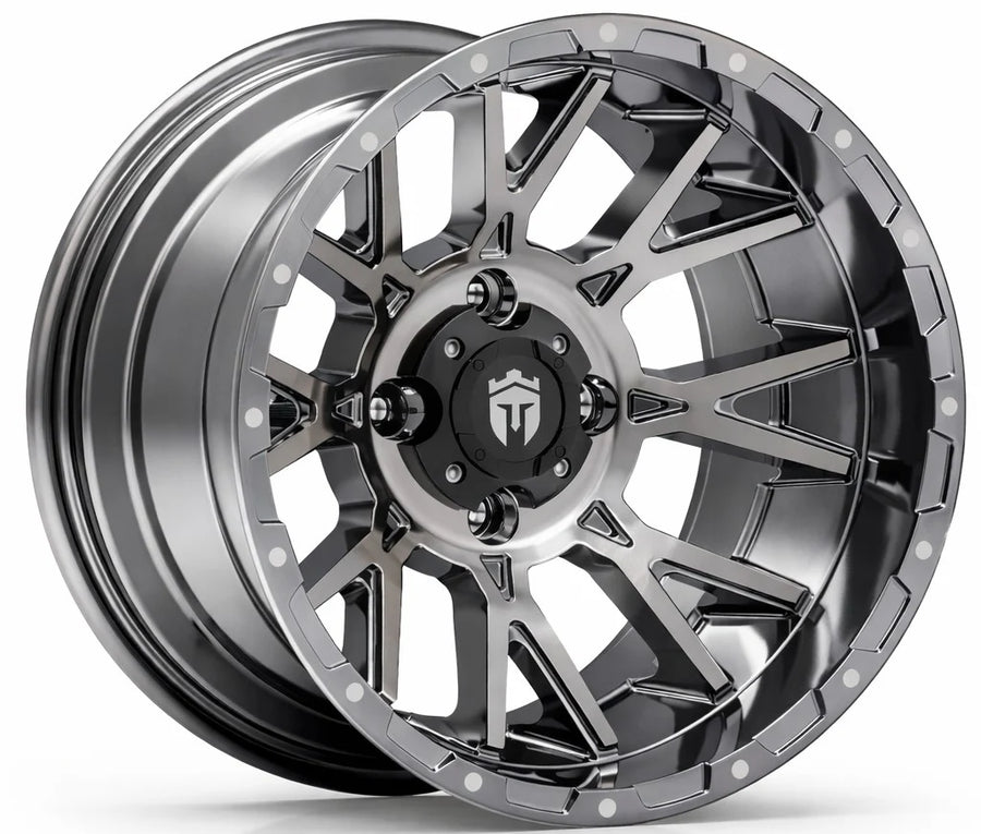 Empire® 14" Savage SV5 PVD Black Chrome Golf Cart Wheel