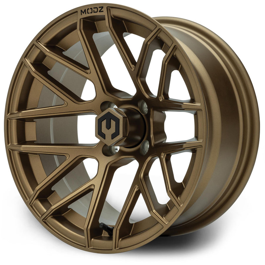 MODZ® Matrix Matte Bronze 15" Golf Cart Wheel