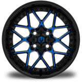 MODZ® Formula Blue and Black 15" Golf Cart Wheel