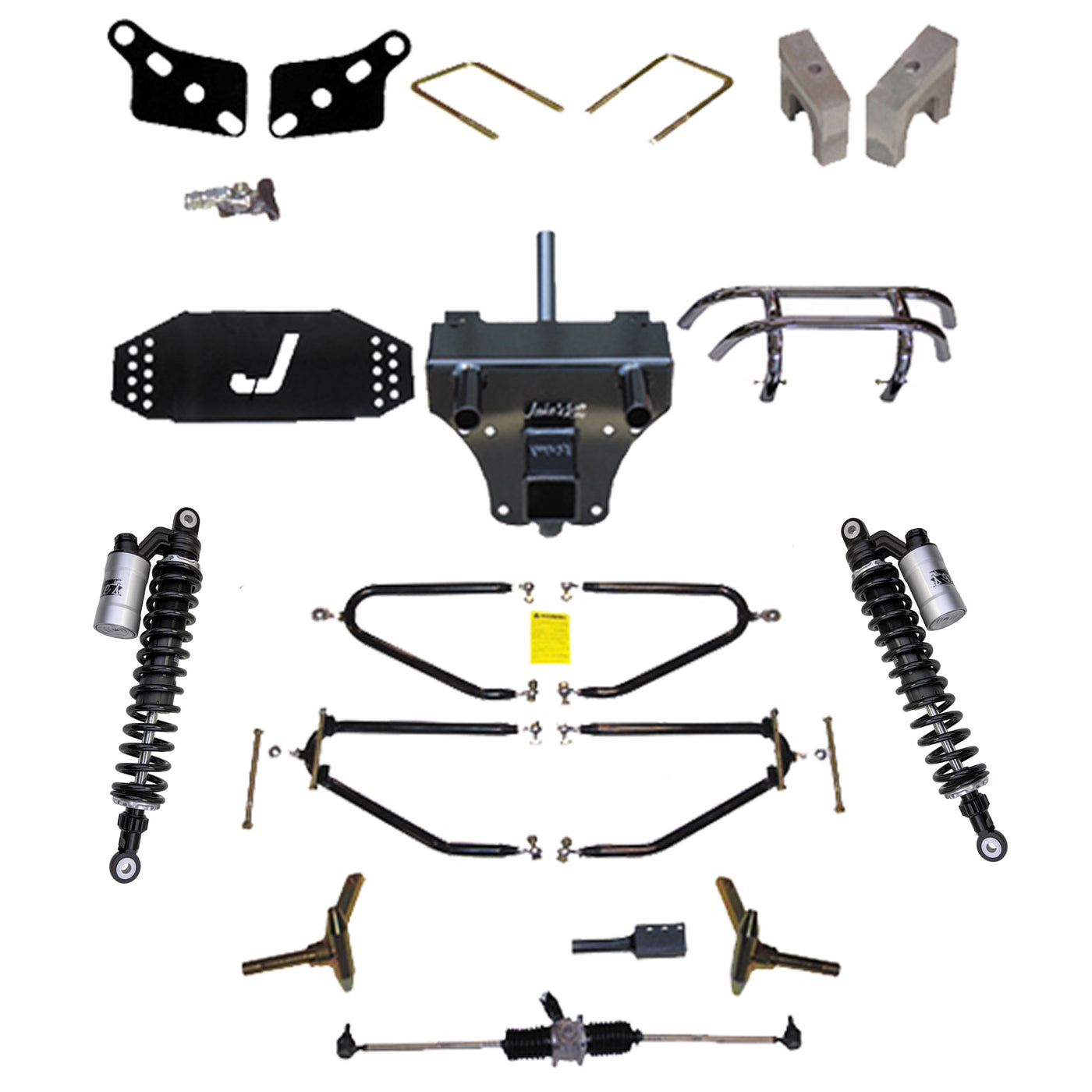 04-Up Club Car DS - Jakes Long Travel Updated External Reservoir Shocks