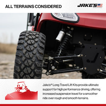 Jake's Long Travel Kit for 2013.5-2022 EZGO RXV Electric
