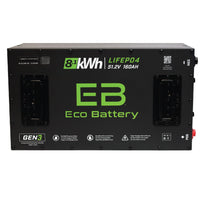 Eco Battery (48V) 51V 160AH LiFePO4 Battery / Heated