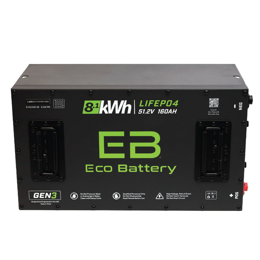 Eco Battery 51V 160AH LiFePO4 Battery / Heated