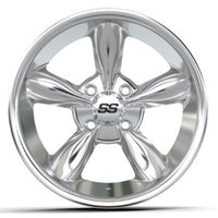 14x7" GTW Godfather Chrome Golf Cart Wheel