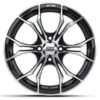 GTW Spyder 15x7 Gloss Black and Machined Wheel