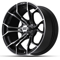 GTW Spyder 15x7 Gloss Black and Machined Wheel