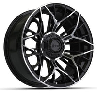 GTW Stellar 15x7 Black & Machined Wheel