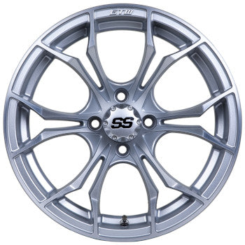 GTW Spyder Matte Silver with Machined Accents Wheel - 15 In