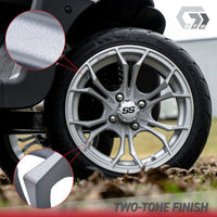 GTW Spyder 15x7 Matte Silver with Machined Accents Wheel