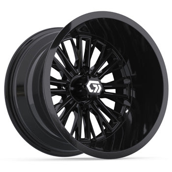 GTW® Viper 14x9 Gloss Black Ultra-Wide Golf Cart Wheel
