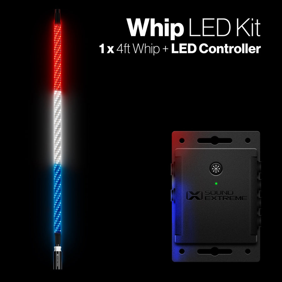 Extreme Whip Kit Qty 1 x 4 Ft plus LEDCast Controller