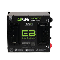 Eco Battery (36V) 38V 105Ah Cube LiFePO4 Battery / Heated