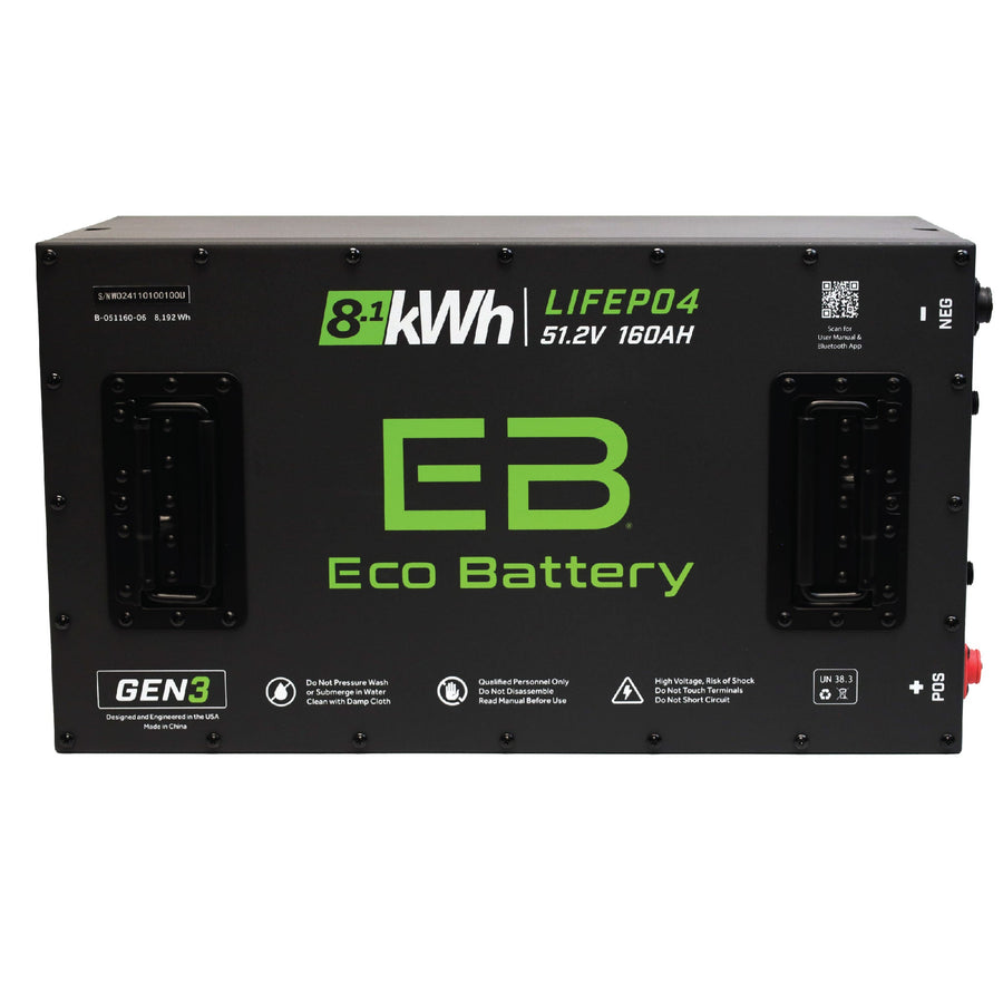 Eco Battery (48V) 51V 160AH LiFePO4 Gen3 Battery