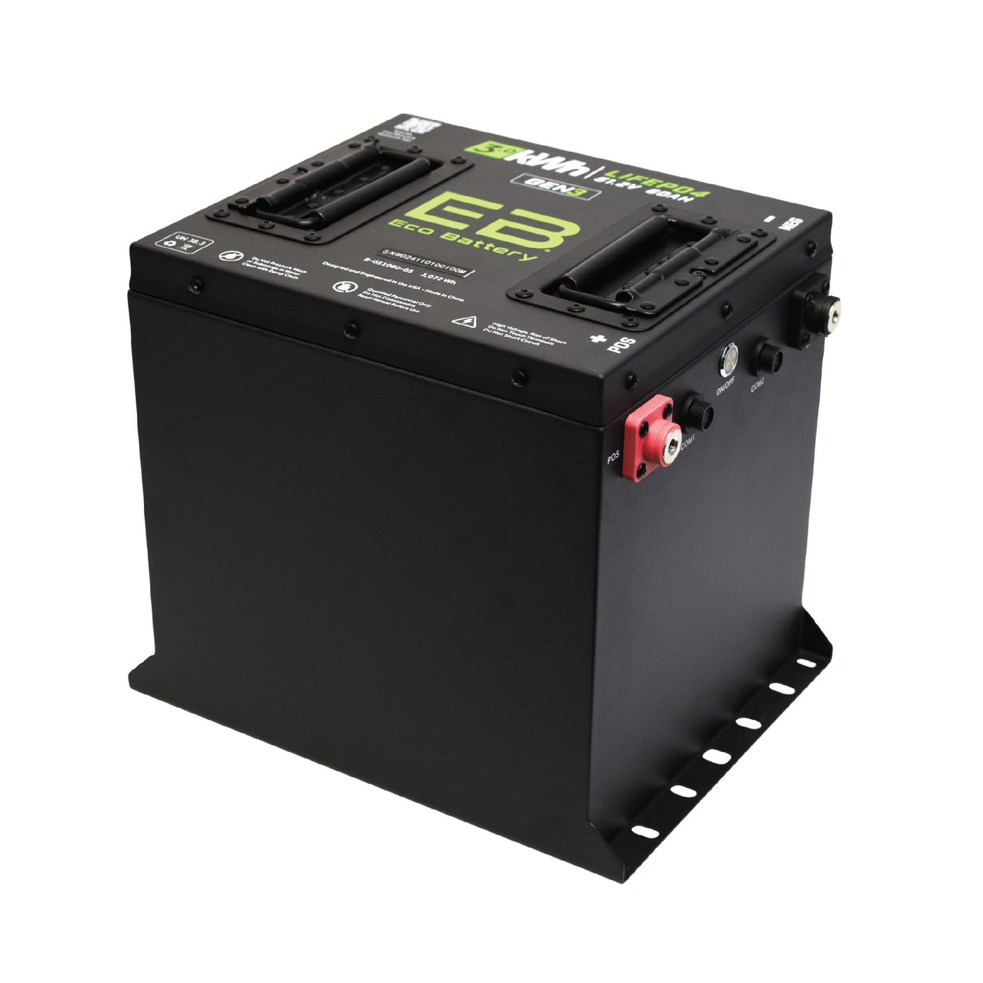 Eco Battery 51V 60Ah Cube LiFePO4 Gen3 Battery