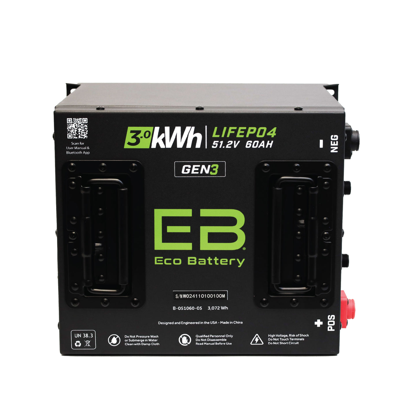 Eco Battery (48V) 51V 60AH Battery Bundle / Club Car Precedent/Onward/Tempo
