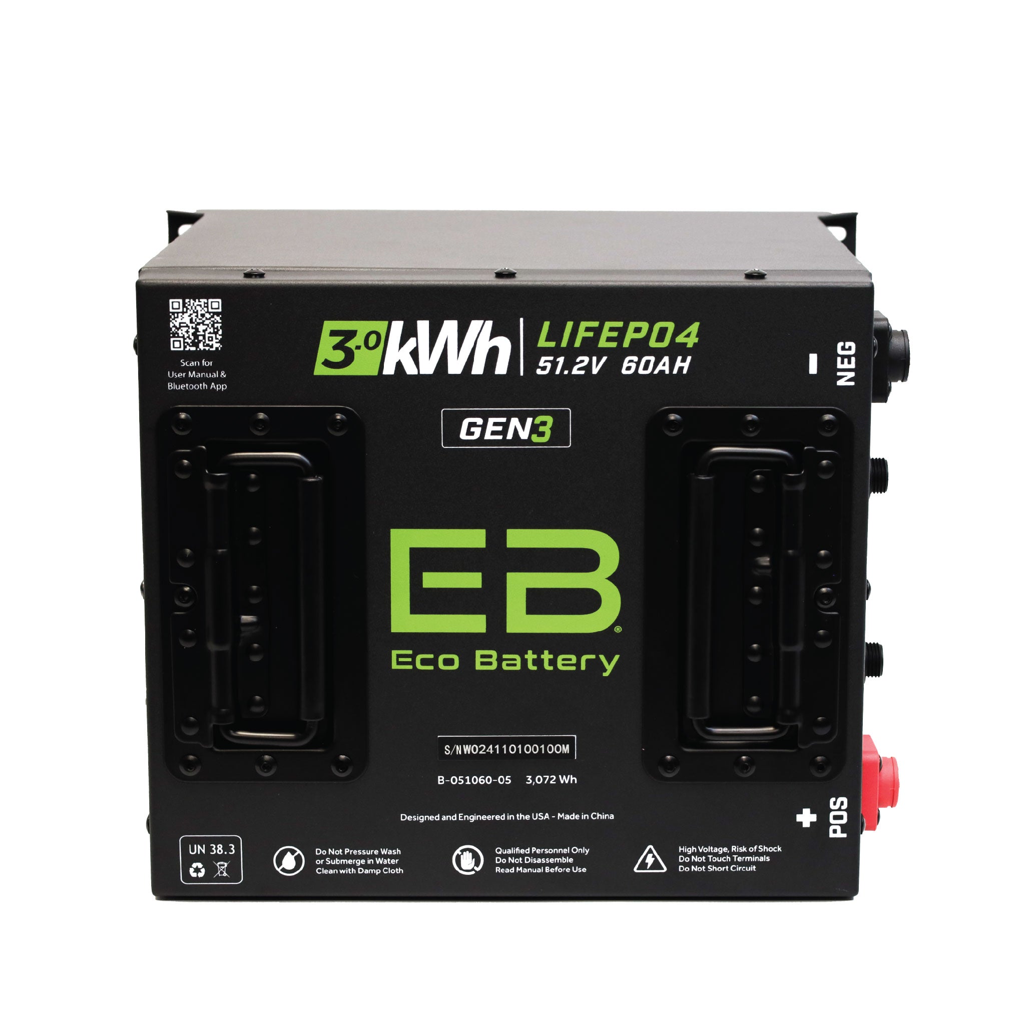 Eco Battery (48V) 51V 60AH Battery for EZGO TXT · Golf Carts Modified