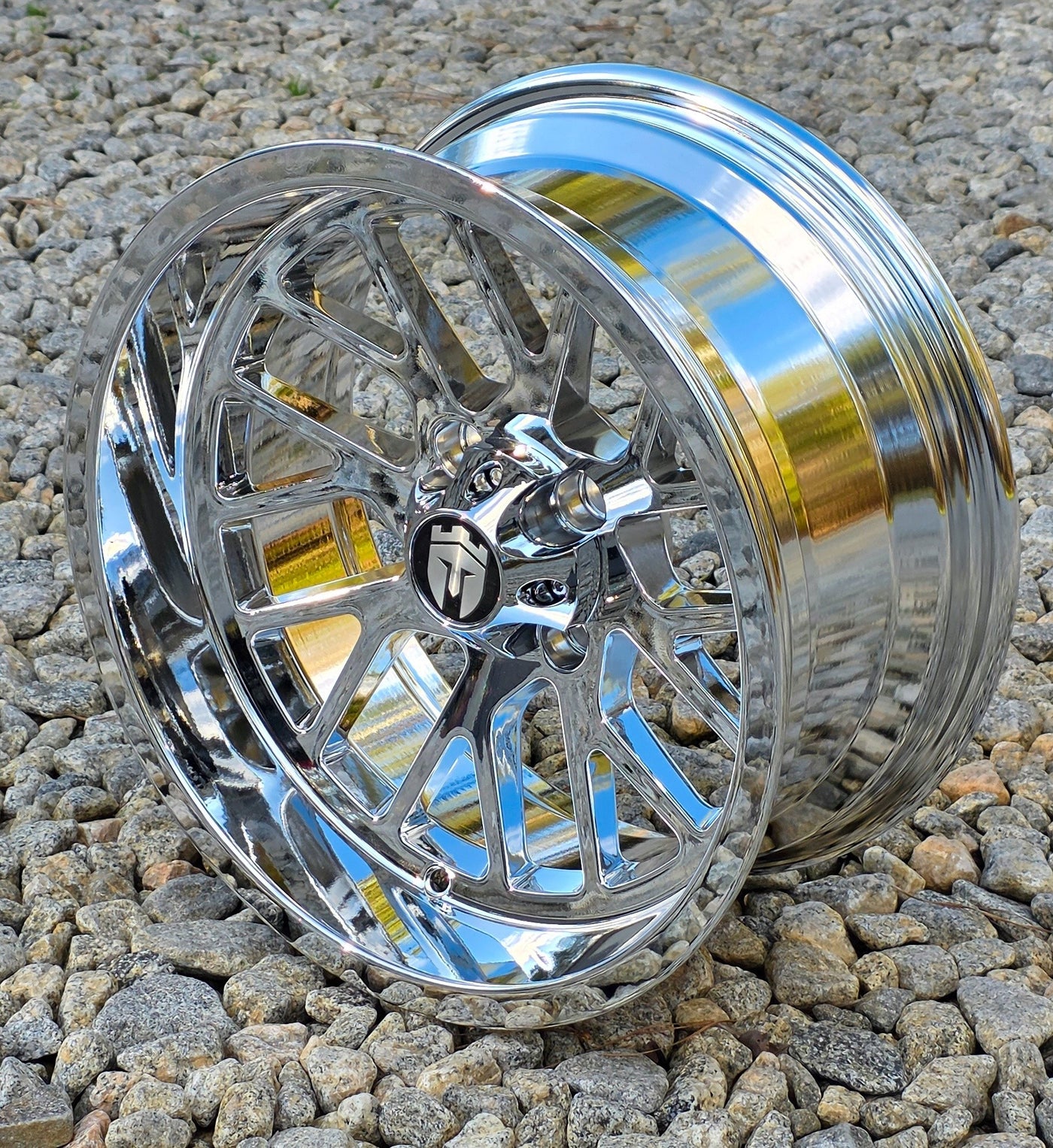 Empire® 15" Knight K4 PVD Chrome Golf Cart Wheel