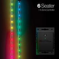 SoundExtreme Extreme Strips - 6 Seat Cart + LED Controller