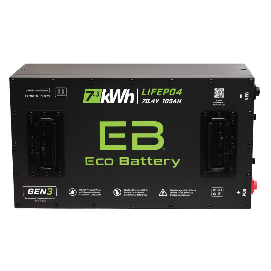 Eco Battery 70V 105Ah LiFePO4 Battery / Heated