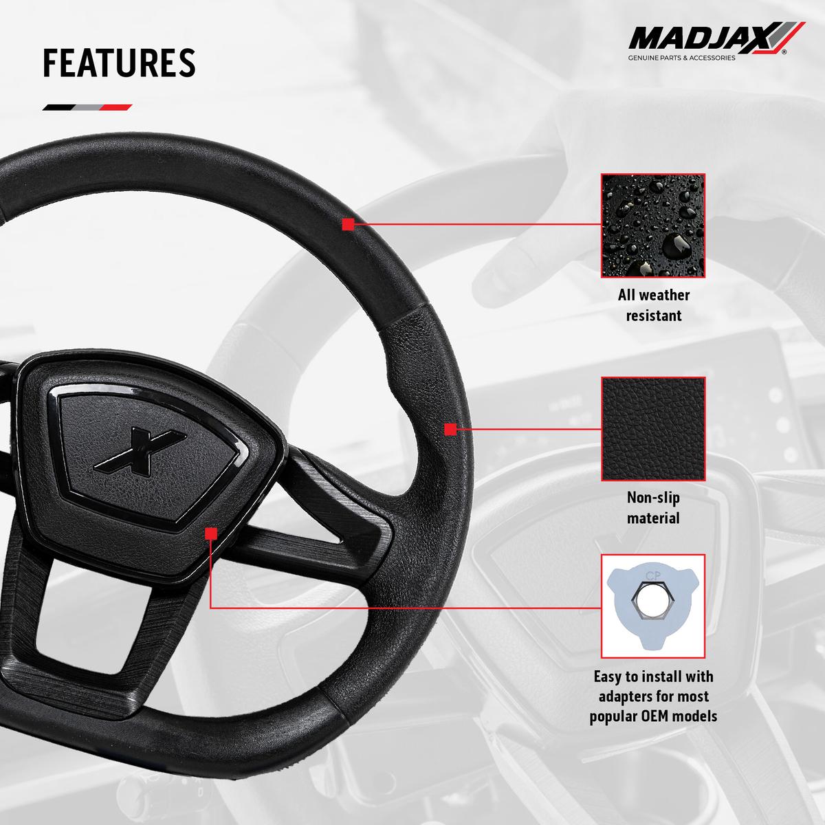 MadJax® Cruise Steering Wheel with All-in-One Adapter Bundle