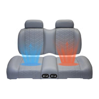 MadJax Aviator EZGO TXT/RXV & MadJax XSeries Graphite Front Seat Cushions with Thermaflex