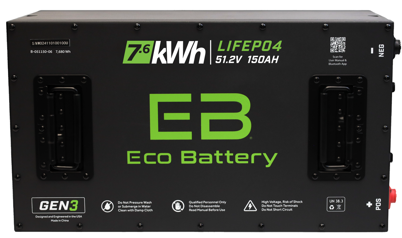 Eco Battery (48V) 51V 150AH Battery Bundle / EZGO TXT