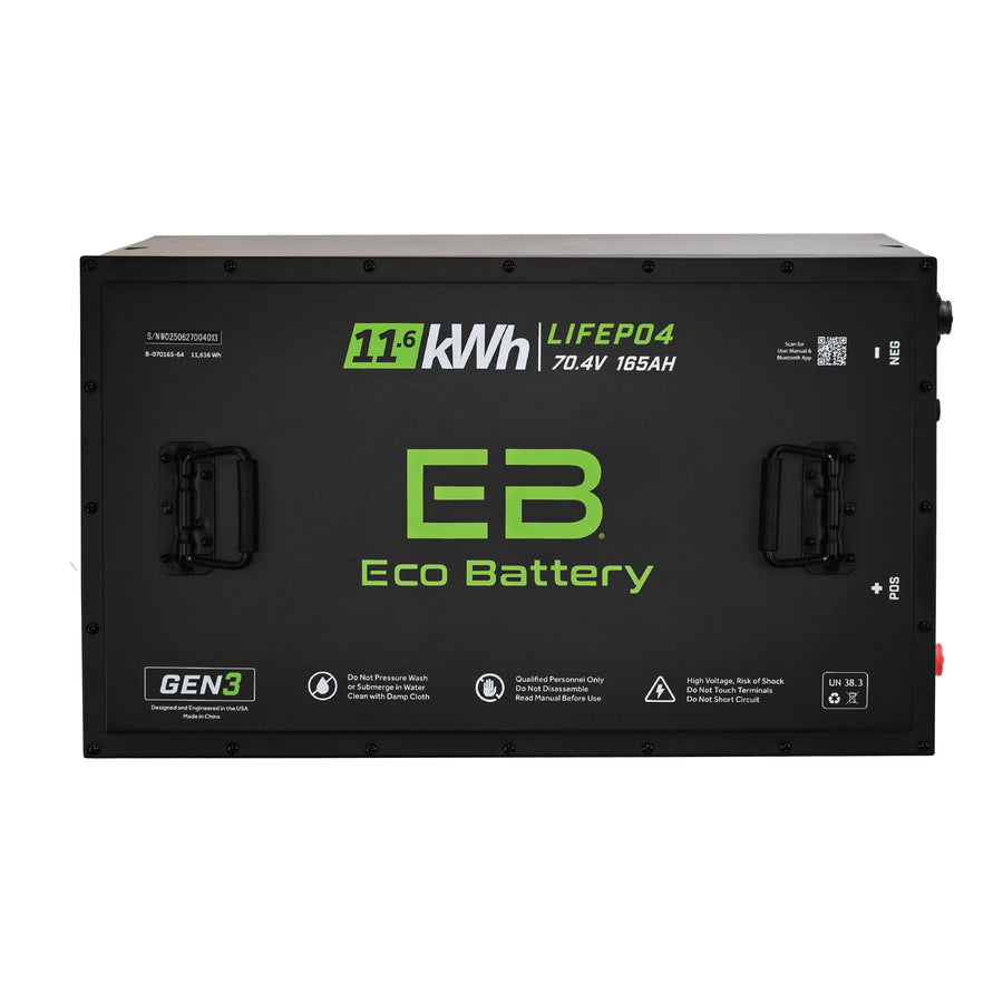 Eco Battery 70V 165Ah LiFePO4 Gen3 Battery