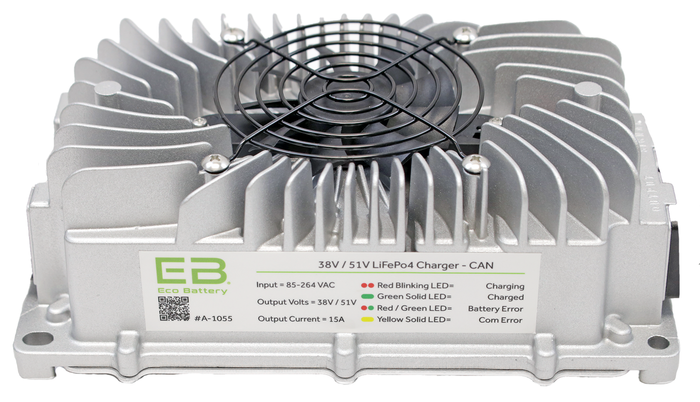 Eco Battery (48V) 51V 105AH Thru-Hole Battery Bundle / EZGO RXV Samsung Gen1 (2017-2021)