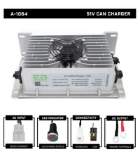 Eco Battery 51V 20A CAN Charger / OEM:1064 / Venom