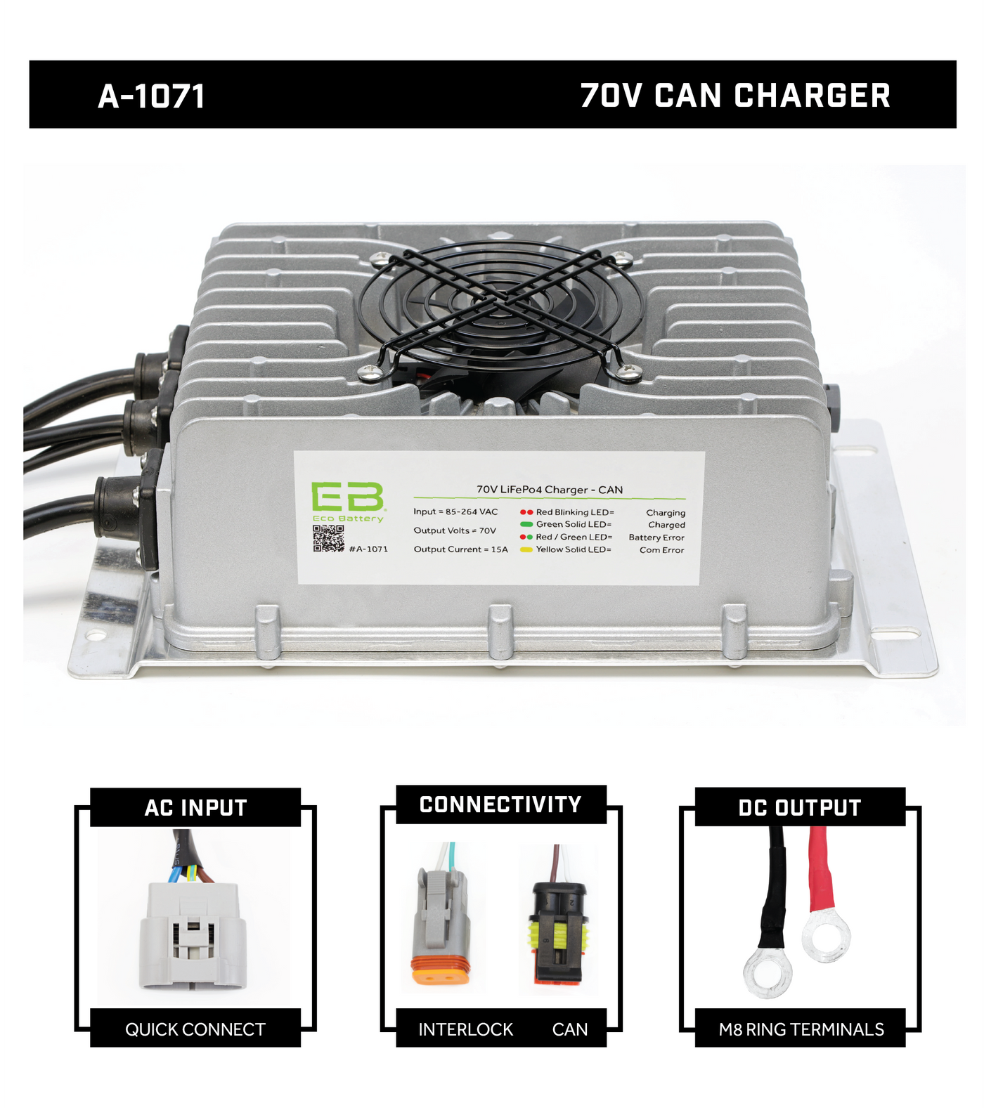 Eco Battery 70V 15A CAN Charger